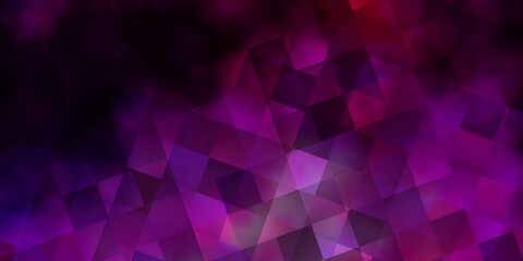 Fototapeta premium Light Purple, Pink vector backdrop with lines, rhombus.