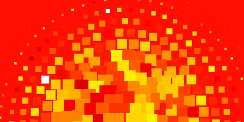Light Orange vector pattern in square style. Rectangles with colorful gradient on abstract background. Pattern for commercials, ads.