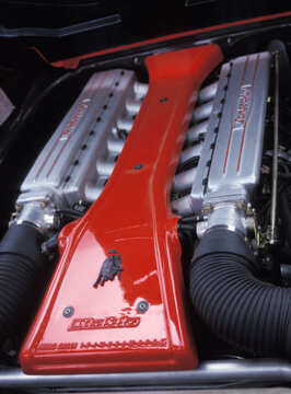 Engine Of A Lamborghini Diablo