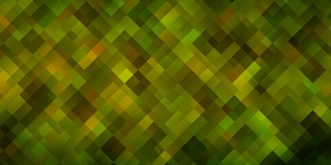 Light Green, Yellow vector background in polygonal style.