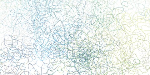 Light blue, yellow vector backdrop with chaotic shapes.