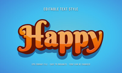 Editable text effects with kids style