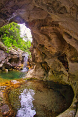 The fantastic river route called the Grotta Rosa.