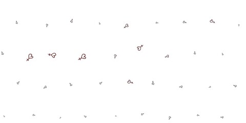 Light Red vector pattern with feminism elements.