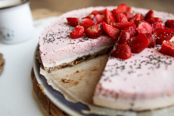 strawberry cheesecake without sugar
