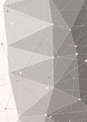 Blush Pink color Abstract color Low-Polygones Generative Art background illustration