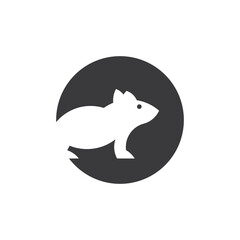 Mouse animal  logo icon vector