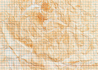 Old paper texture, vintage background, checkered school notebook