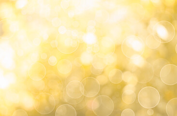yellow abstract background with bokeh lights