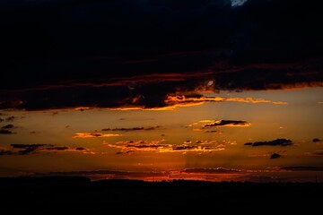 sunset and clouds