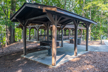 Picnic pavilion in a public park
