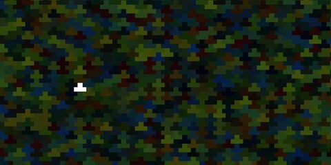 Dark Multicolor vector background in polygonal style. Rectangles with colorful gradient on abstract background. Best design for your ad, poster, banner.