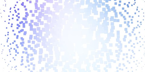 Light Pink, Blue vector background with rectangles. Rectangles with colorful gradient on abstract background. Design for your business promotion.