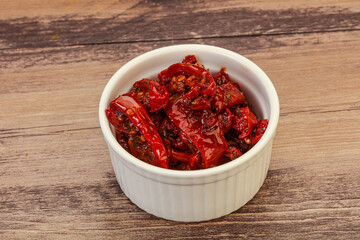 Dried tomato with olive oil