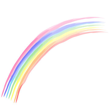Abstract rainbow background isolated AI vector illustration.
