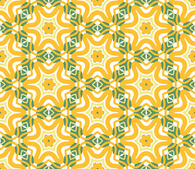 Abstract bright modern geometric seamless pattern. Art deco geo background. Popular tile infinity backdrop. Vector illustration. 