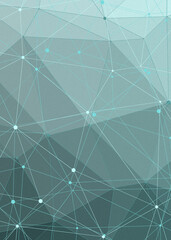 Blue Lagoon color Abstract color Low-Polygones Generative Art background illustration