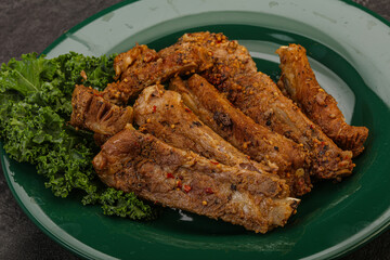 Stewed pork ribs with spices