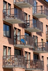 Modern apartment buildings in Stockholm - Sweden