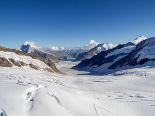 Fototapeta na wymiar Aletsch Glacier- Jungfraujoch Mountain, Switzerland.jpg
