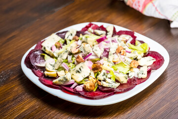 carpaccio of baked beetroot
