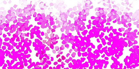 Light pink vector background with random forms.