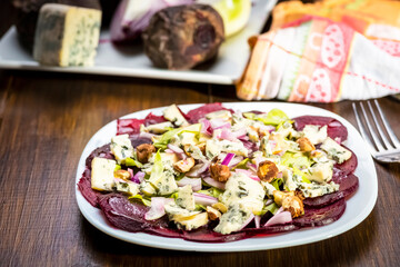 carpaccio of baked beetroot