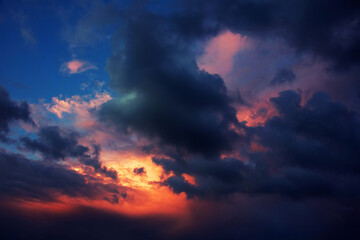 Beautiful sunset image background