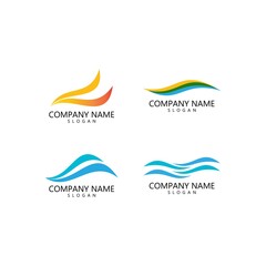 Obraz premium Water wave Logo