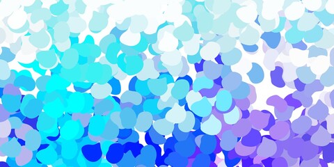 Light pink, blue vector template with abstract forms.