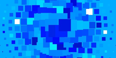 Light BLUE vector template in rectangles. Abstract gradient illustration with rectangles. Modern template for your landing page.