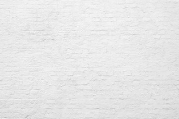 White brick wall. Loft interior design. Architectural background.