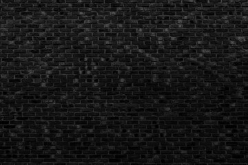 Black brick wall. Loft interior design. Architectural background.