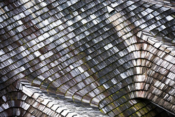 Grungy Faded Timber Wood Structure - abstract background