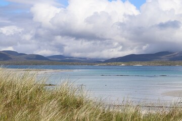 Clouds over East Beach, Berneray, Outer Hebrides, Scotland