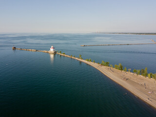 Mentor headlands beach, Mentor / Fairport Harbor, Lake Erie, East of Cleveland, Lake, Lighthouse, Lake beach, lake harbor