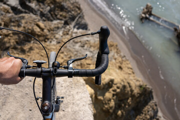 Bicycle Trail erosion, Lake erosion on Lake Erie