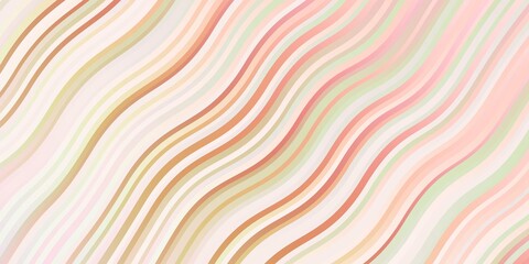 Fototapeta premium Light Pink, Yellow vector pattern with curved lines. Bright sample with colorful bent lines, shapes. Pattern for business booklets, leaflets