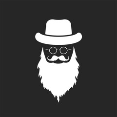 elderly gentleman icon vector icon