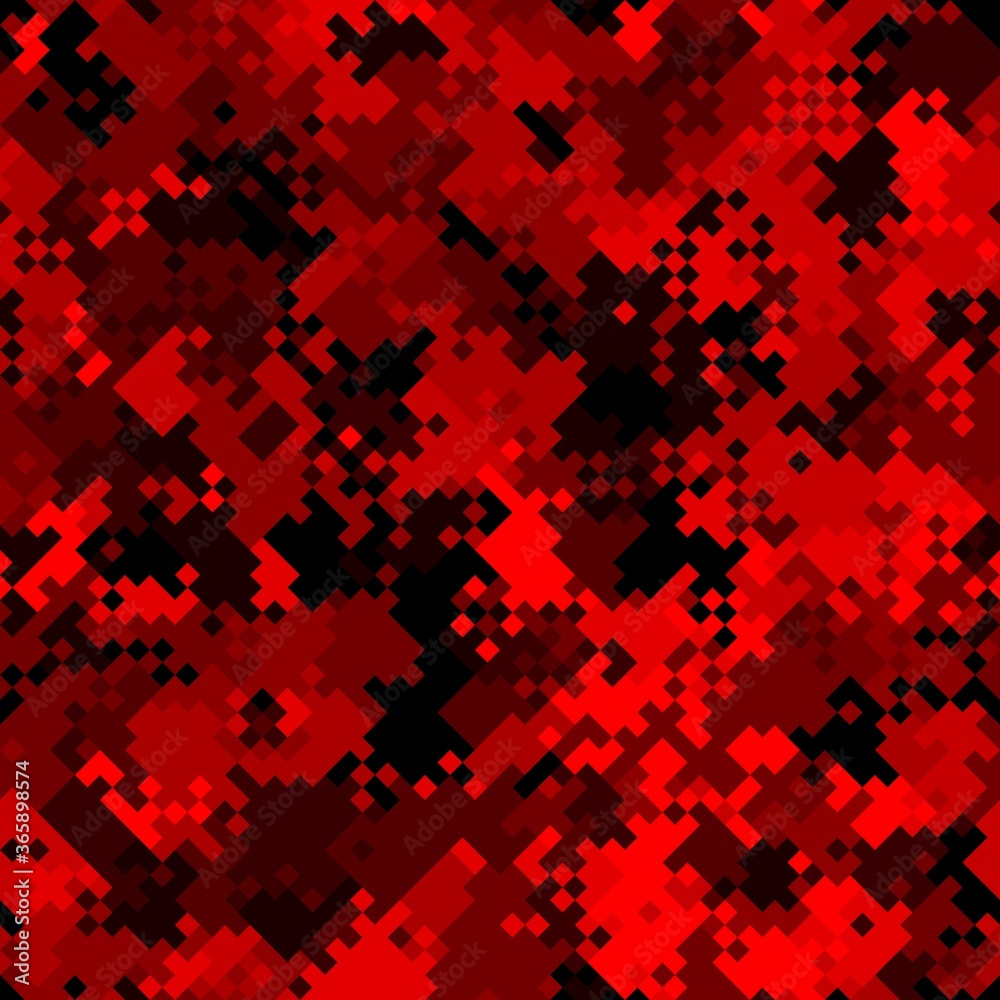 Canvas Prints red ruby halftones pixel clouds seamless pattern vector background texture