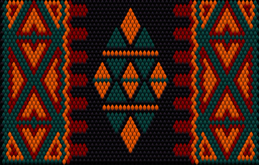 Ornament, mosaic, ethnic, folk pattern.