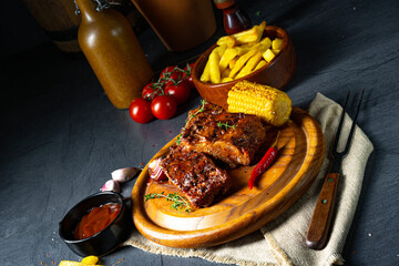 tender spare ribs from the grill