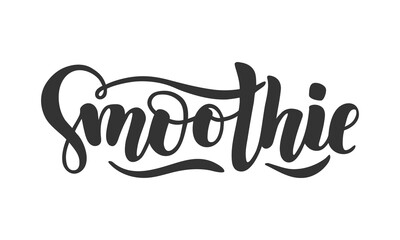 Smoothie vector text, hand drawn lettering