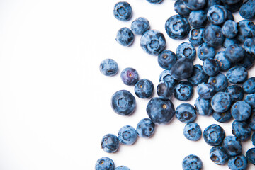 Group of vegetarian food blackberry on white background