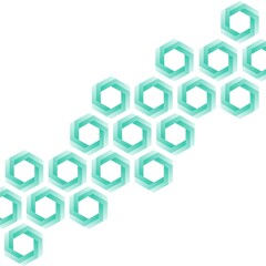 Background from geometrical figures. Simple elements of design for creation. Geometric abstract background with hexagons. Structure molecule and communication. Science, technology and medical concept.