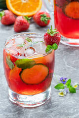 Traditional Pimms cocktail