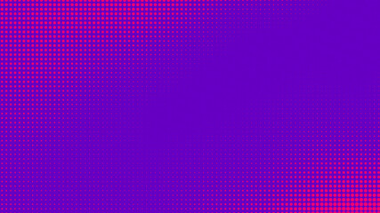 Dots halftone purple pink color pattern gradient texture with technology digital background. Pop art comics with nature graphic design.