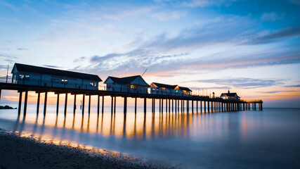Fototapeta premium beach view southward pier