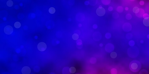 Light Blue, Red vector backdrop with dots. Colorful illustration with gradient dots in nature style. Pattern for business ads.