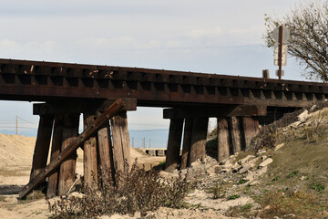 Railway bridge in the countryside